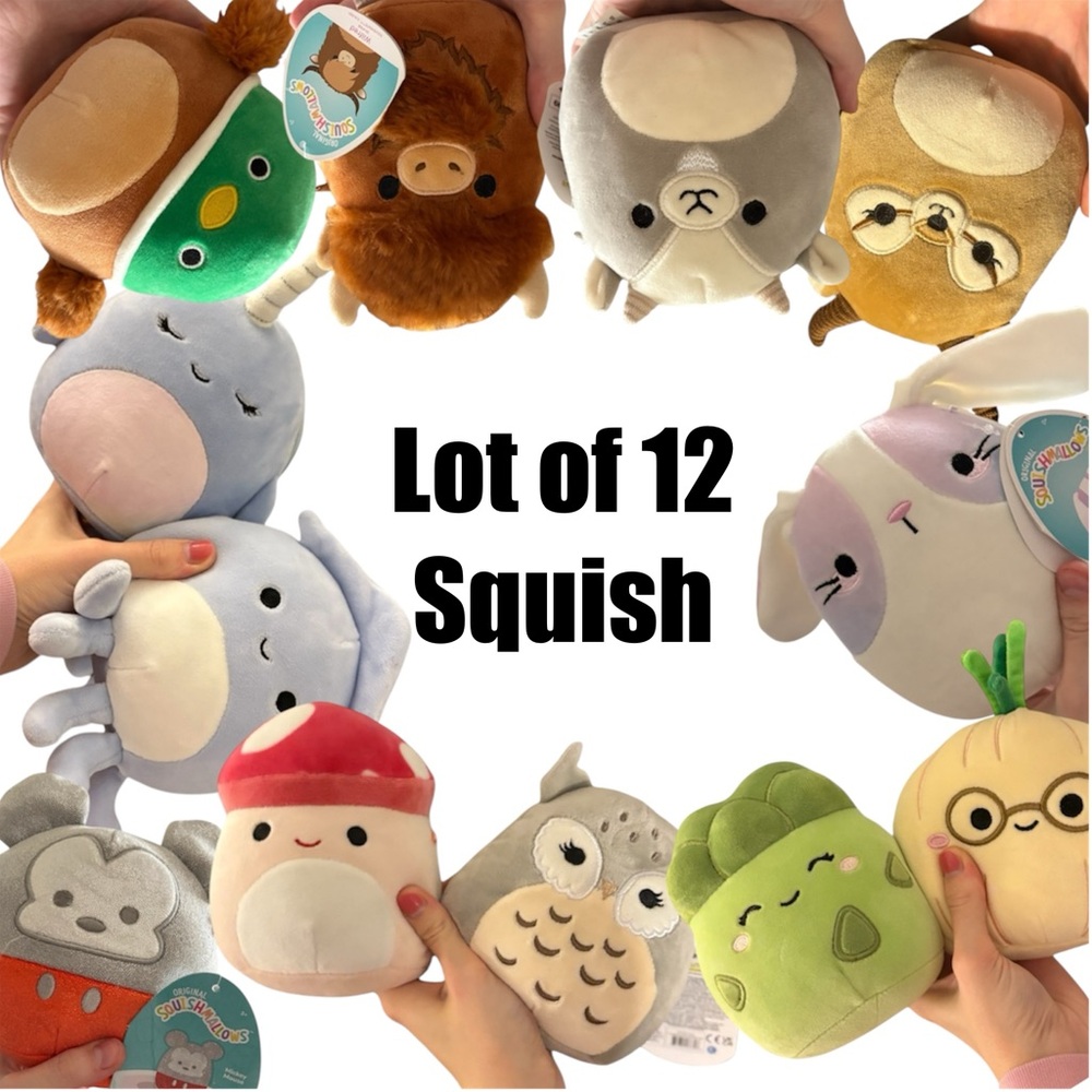 SOLD Lot of 12 5 inch squishmallows